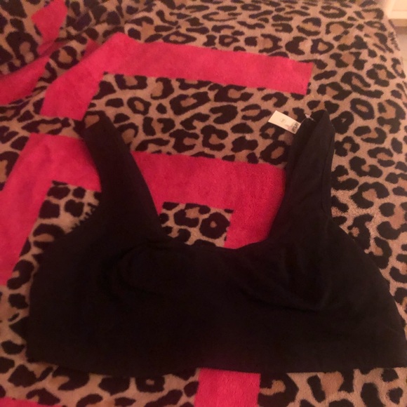 💎NWT AERIE BLACK COTTON SCOOP BRALETTE💎 - Picture 7 of 15